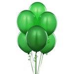 Balony metalizowane 10" zielone, średnica 25 cm (10")