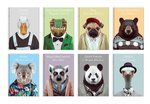 Kołonotes A6/100k kratka zoo portraits