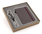 Zestaw Urban Premium CT EP EBONY: czarny długopis kość słoniowa + notatnik (S2010768) % BPZ