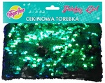 Torebka cekinowa zielono-czarna