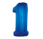 Balon foliowy "1" niebieski 85cm