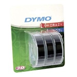 Taśma Dymo 3D 9mm x 3m czarna 3 sztuki blister s0847730