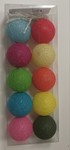 Lampki lampiony Cotton Balls mix 10 kolorów w pudełku 10 szt % BPZ
