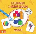 Kolorowanki z grubym obrysem. Zabawki