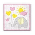 Serwetka SDL064613 Cute Elephant ligt pink