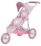 Baby Annabell wózek trzykołowy bliźniak *
