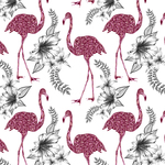 Karnet Swarovski kwadrat CL0405 Etniczne flamingi