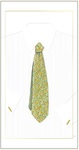 Karnet Krawat zielony DaVinci 12x23 cm + koperta (G05 41A 037) 