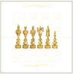 Karnet Szachy złote DaVinci 16x16 cm + koperta (G05 41G 038) 