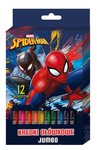 Kredki ołówkowe Jumbo 12 kolorów Spider Man