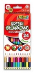 Kredki ołówkowe trójkątne dwustronne Penmate Premium 12szt.24 kolory (TT7598)