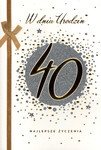 Karnet 40 Urodziny (15,5x22,5cm) HM-100-737