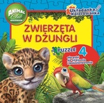 Animal Club. Układanka-kolorowanka - Zwierzęta na w dżungli. PUZZLE