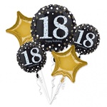 Bukiet balonowy 18 urodziny (5 balonów)