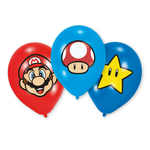 Balony lateksowe Super Mario średnica 27,5cm (11")