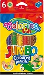Kredki ołówkowe 6 kolorów Jumbo + temperówka Patio colorino (33121)