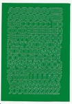 Litery samoprzylepne 1cm zielone