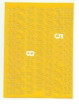 Cyfry samoprzylepne 1,5cm żółte
