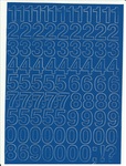 Cyfry samoprzylepne 2,5 cm niebieskie