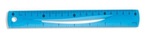 Linijka elastyczna 20 cm niebieska  ssc013