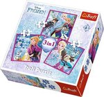 Puzzle 3w1 Frozen Zimowa magia