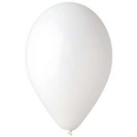 Balon pastel biały 10"/100szt.op.