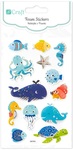 Naklejki z pianki - zwierzęta morskie 13szt