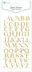 Naklejki z brokatem - alfabet 50szt