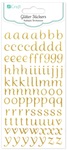 Naklejki z brokatem - alfabet 90szt