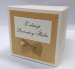 Pudełko Box rozkładane na rocznicę lub jubileusz ślubu mix