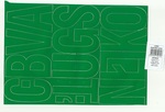 Litery samoprzylepne 8cm zielone