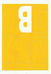 Litery samoprzylepne 10cm żółte