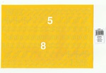 Cyfry samoprzylepne 2 cm żółty