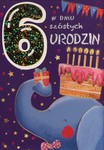 Karnet 6 Urodziny Słonik DK-604