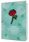 Karnet z naszywką - róża K.GIFT-193