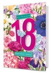 Karnet B6 18 Urodziny kwiaty K.B6-1713