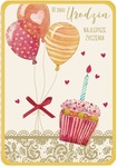 Karnet W dniu urodzin Najlepsze Życzenia DK-635
