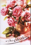 Karnet B6 kwiaty urodziny, różowe piwonie FF1209