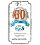 Karnet W dniu 60 Urodzin PM Rok 1959 srebro
