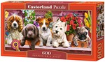 Puzzle 600 el. Puppies on a Shelf