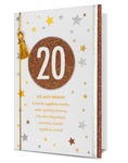 Karnet 20-te urodziny złote HM200-1744