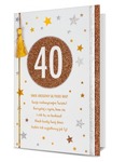 Karnet 40-te urodziny złote HM200-1746