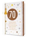 Karnet 70-te urodziny złote HM200-1749