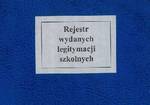 Druki Typograf A-4/96k. rejestr wydanych legitymacji szkolnych 02802