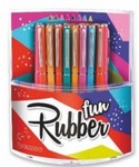 Długopis metalowy Fun Rubber display 25szt.