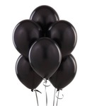 Balon pastel czarny 12" op. 100 szt.