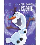Karnet B6 Disney - urodziny Olaf Frozen