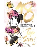 Karnet B6 Disney - 18-te urodziny Minnie Mouse