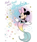 Karnet B6 Disney - urodziny Minnie Mouse syrenka