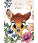 Karnet B6 Disney - 5 lat Bambi